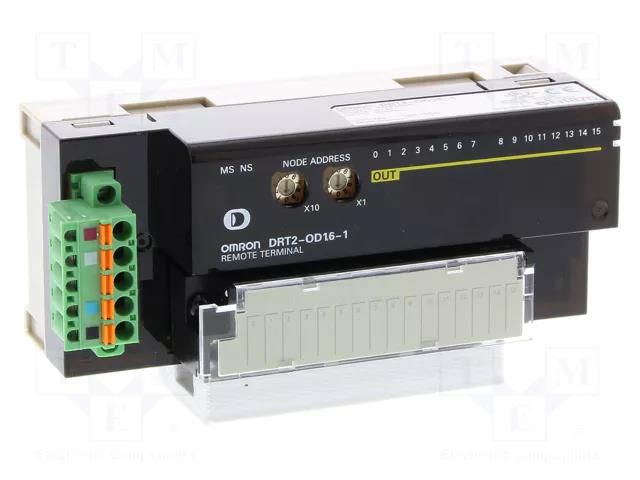 Module: in/out extension; DRT2; 50x115x49.6mm; IP20; OUT: PNP OMRON DRT2-OD16-1