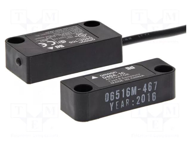 Safety switch: magnetic; D40A; IP67; Electr.connect: wires; 5m OMRON D40A-1C5