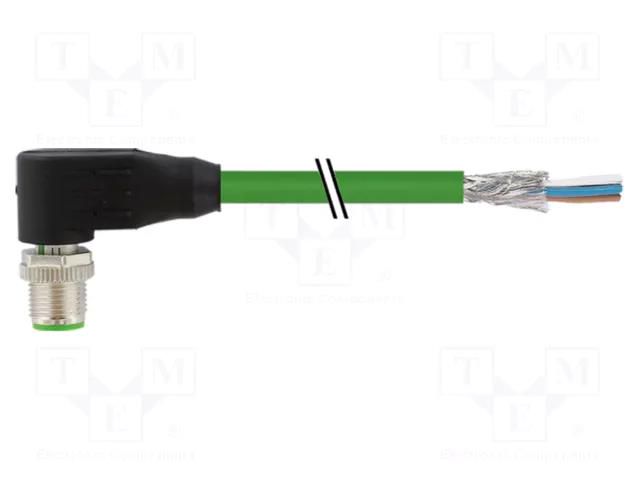 Connecting cable; male; 7000; IP67; 60VDC; 4A; 10m; PIN: 4; plug MURR ELEKTRONIK 7000-14561-7961000