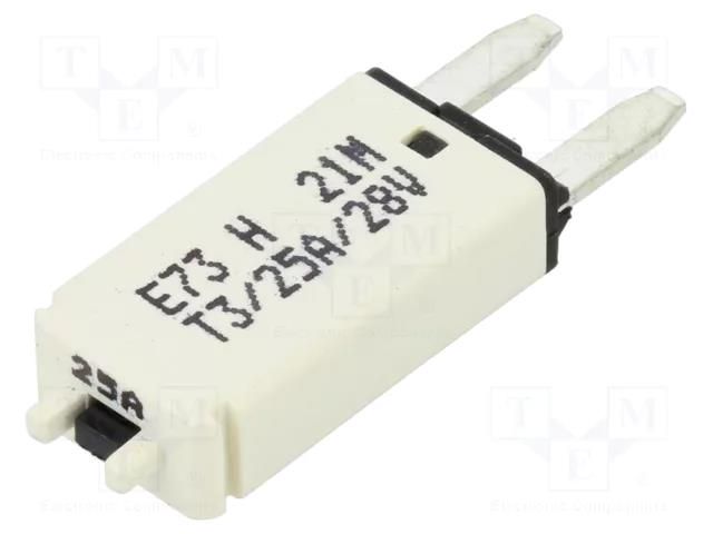 Fuse: thermal; 25A; 28VDC; automotive; 12.45mm; E73 GLOSO 86146