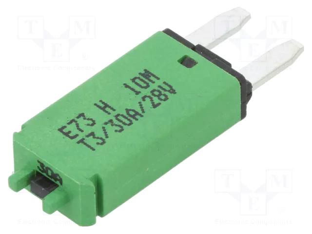 Fuse: thermal; 30A; 28VDC; automotive; 12.45mm; E73 GLOSO 86147