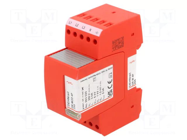 Surge arrester; Type 3; 3kA; for DIN rail mounting; -40÷80°C DEHN DEHN-953400