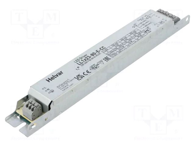 Power supply: switching; LED; 80W; 120÷350VDC; 150÷350mA; IP20 HELVAR 5528001