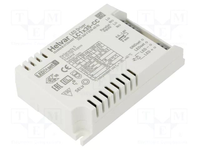 Power supply: switching; LED; 35W; 20÷48VDC; 700mA÷1.05A; IP20 HELVAR 5548001