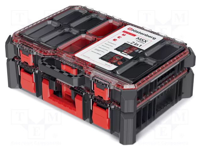 Container: collective; black; Cover colour: transparent; 2pcs; MSX KISTENBERG KMXS5540B