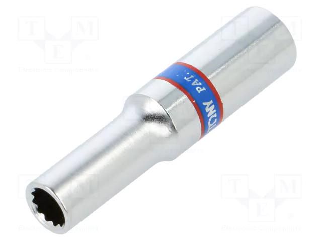 Socket; 12-angles,socket spanner; 6mm; 1/4"; long KING TONY KT-223006M