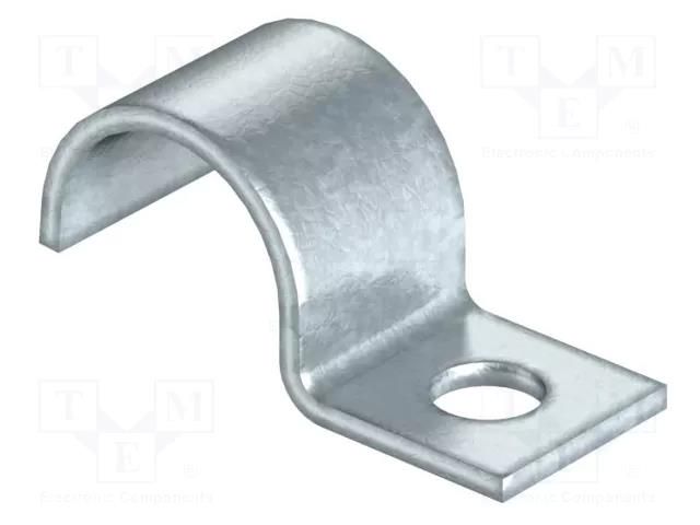 Screw mounted clamp; ØBundle : 18mm; Ømount.hole: 6mm; W: 14mm OBO BETTERMANN OBO-1009214