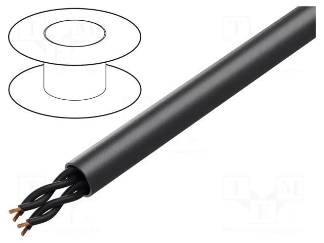 Wire; POWER 1000-YFR-TP; 4x2x0.75mm2; stranded; Cu; PVC; black HELUKABEL HELUKABEL-18191112