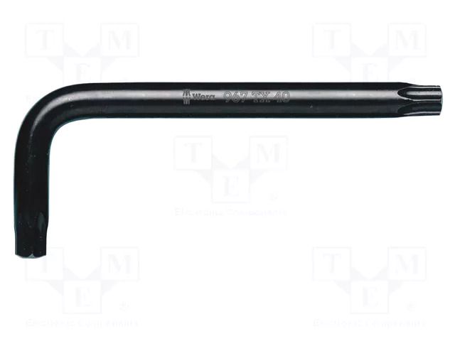 Wrench: Torx®; TX30; Overall len: 70mm; steel; short; BlackLaser WERA WERA.05024015001