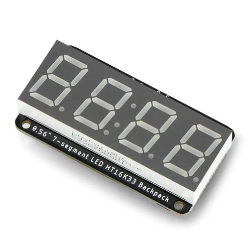 4-digit 0.56'' display - 7-segment backpack - I2C - red - STEMMA QT / Qwiic - Adafruit 5599 ADA-22204