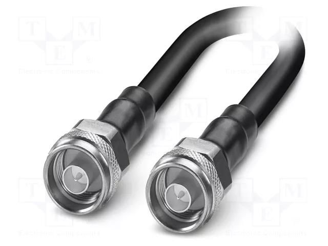 Cable; N male,both sides; FRNC; shielded connectors; black; 3m PHOENIX CONTACT 1340123