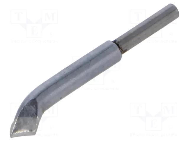 Tip; bent chisel; 3.86x1mm; for hot tweezers QUICK QUICK-TSS06-3.8H-0