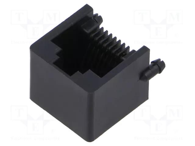 Connector: RJ45; socket; PIN: 8; 8p8c; on PCBs,PCB snap; THT ADAM TECH MTJ-882BX1