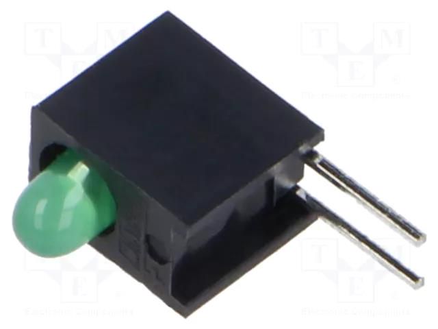 LED; in housing; 3mm; No.of diodes: 1; green; 20mA; Lens: diffused MARL 113-314-04