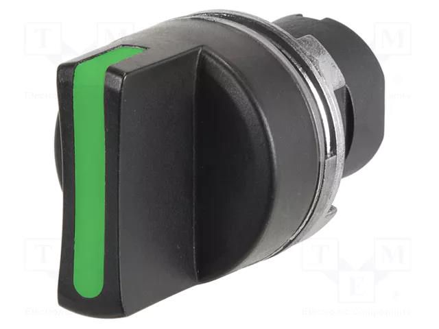 Switch: rotary; 22mm; Stabl.pos: 3; black; none; IP65; prominent EAO 46-2819.1EX0.008