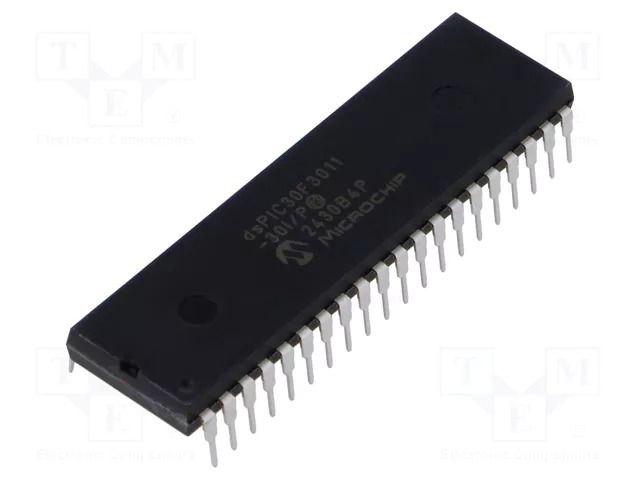 IC: dsPIC microcontroller; 24kB; 1kBEEPROM,1kBSRAM; DIP40; DSPIC MICROCHIP TECHNOLOGY 30F3011-30I/P