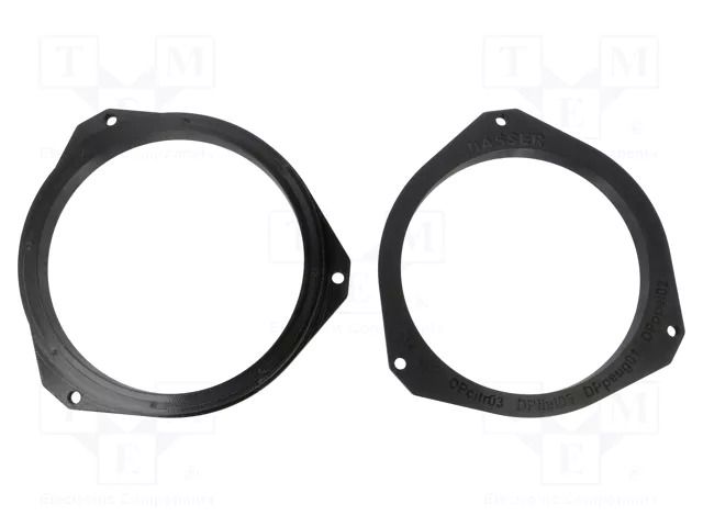 Spacer ring; 165mm; Fiat; Fiat 500,Fiat Ducato,Fiat Panda; 2pcs. BASSER PETG.DPFIAT05