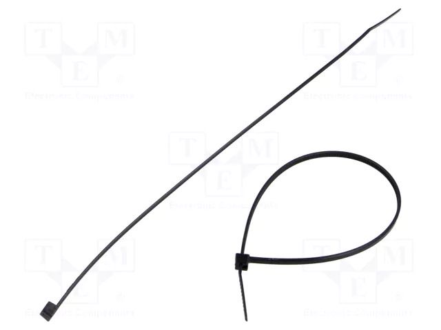 Cable tie; L: 200mm; W: 2.6mm; black; polyamide; UL94V-2; -40÷85°C MTA MTA-4621430