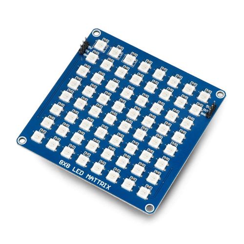 8x8 LED Matrix - LED RGB Matrix Modukle - 64 WS2812B diodes - SB Components 25749 SBC-22945 5055652925749