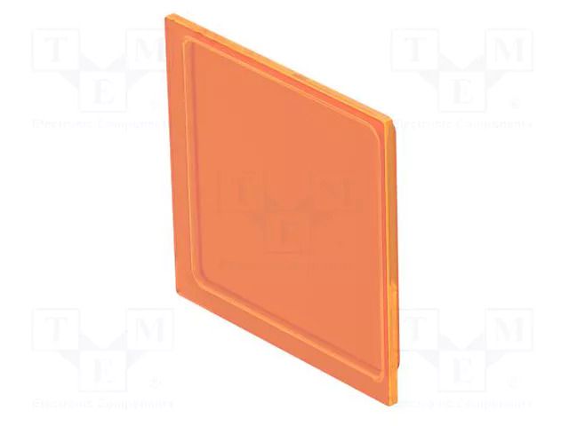 Actuator lens; 16mm; 92; orange; plastic; Face dim: 12x12mm EAO 92-941.300