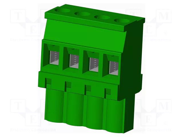 Connector: pluggable terminal block; plug; female; TS; 15A; 300V AMPHENOL ANYTEK TS04515B0000G