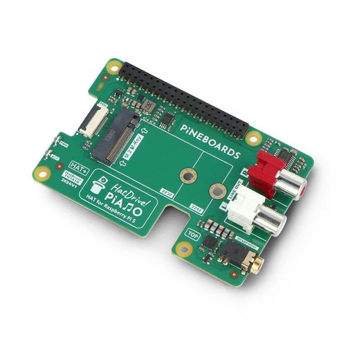 Pineboards HatDrive! Piano - NVMe 2230/2242+RCA+Jack 3,5mm adapter for Raspberry Pi 5 PIB-24867 5906268918178