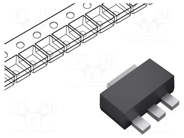 Transistor: NPN; bipolar; 80V; 1A; 0.5W; SOT89 LUGUANG ELECTRONIC 2SD1898-LGE