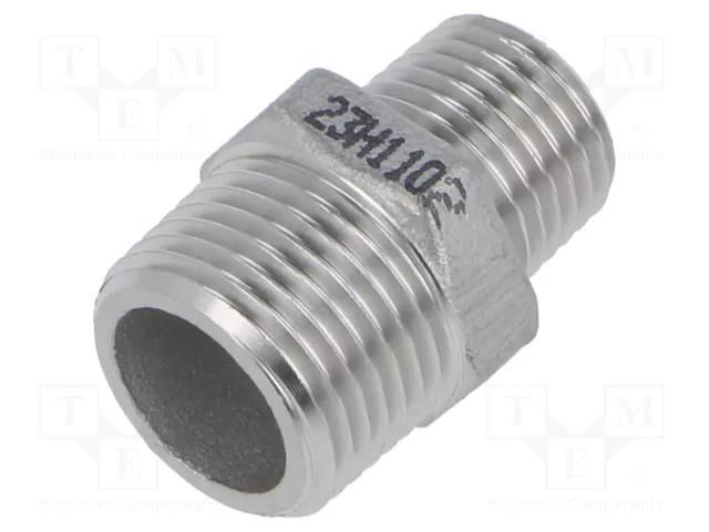 Nipple; threaded,reductive; max.10bar; 26.5mm PNEUMAT 2020-3/8-1/4-ES