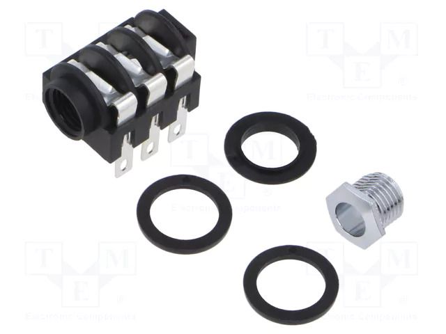 Female; for panel mounting; socket; straight NEUTRIK NTR-NMJ6HC-S