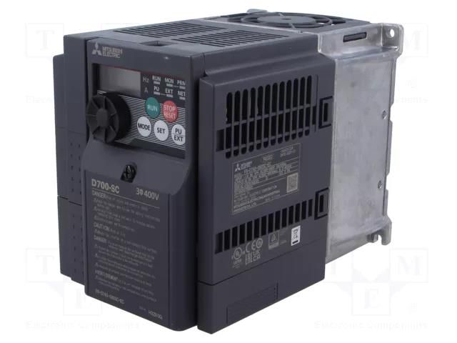 Inverter; 3.7kW; 3x400VAC; 3x380÷480VAC; Programming: keypad,PC MITSUBISHI ELECTRIC FR-D740-080SC-EC