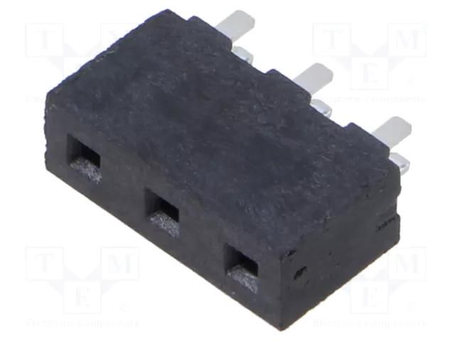 Connector: pin strips; socket; male; PIN: 3; straight; 5.08mm; THT SAMTEC HPF-03-01-T-S