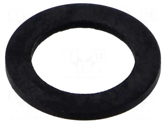 Gasket; CR caoutchouc; Thk: 1.5mm; Øint: 10.3mm; M12; black TE Connectivity 1SNG609001R0000