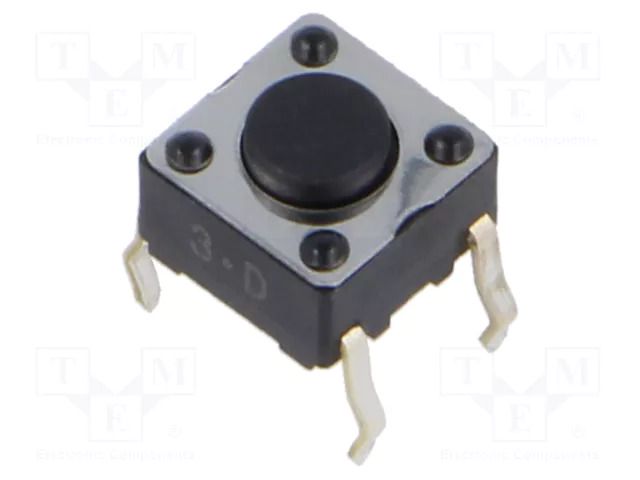 Microswitch TACT; SPST-NO; Pos: 2; 0.125A/28VDC; THT; none; 1.6N NKK SWITCHES HP0215AFKP2-S