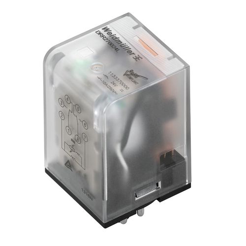 DRR273110L Power relay, 110 V DC 2CO, AgSnO, 10 A, Plug-in connection, Weidmuller 2765040000 4064675077152