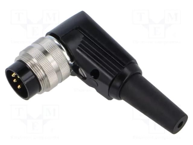 Connector: M16; plug; male; PIN: 5; 5A; 60V; soldering; for cable LUMBERG WSV50