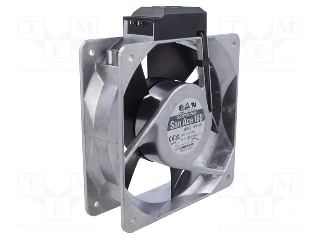 Fan: AC; axial; 160x160x51mm; 432m3/h; 56dBA; ball; 2850rpm; 115VAC SANYO DENKI 109-604