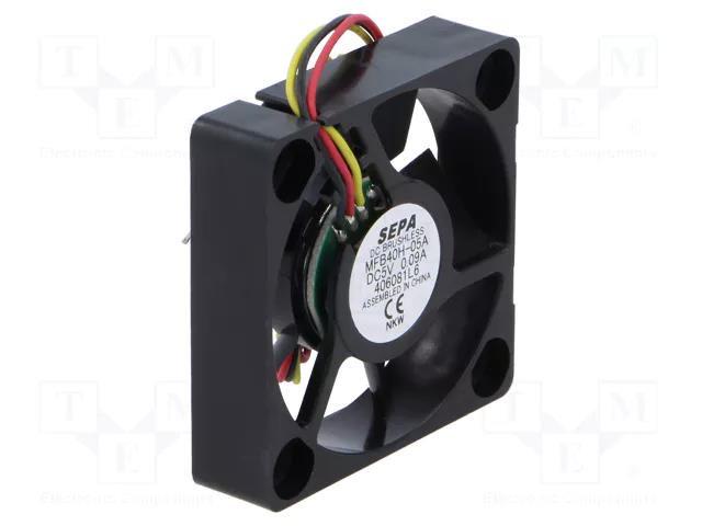 Fan: DC; axial; 5VDC; 40x40x10mm; 11m3/h; 25dBA; ball; 5800rpm SEPA Europe GMBH MFB40H05A-004