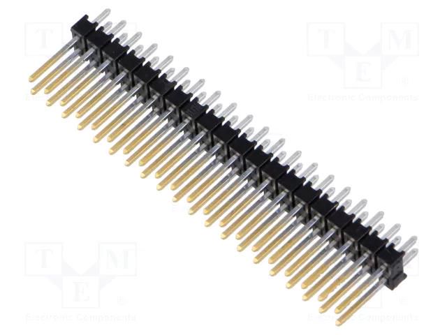 Connector: pin strips; pin header; male; PIN: 40; straight; 2.54mm SAMTEC TSW-120-14-L-D