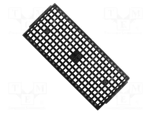 Electronic components tray; ESD; 320x135mm; black; 150°C; BGA ANTISTAT ATS-030-1293