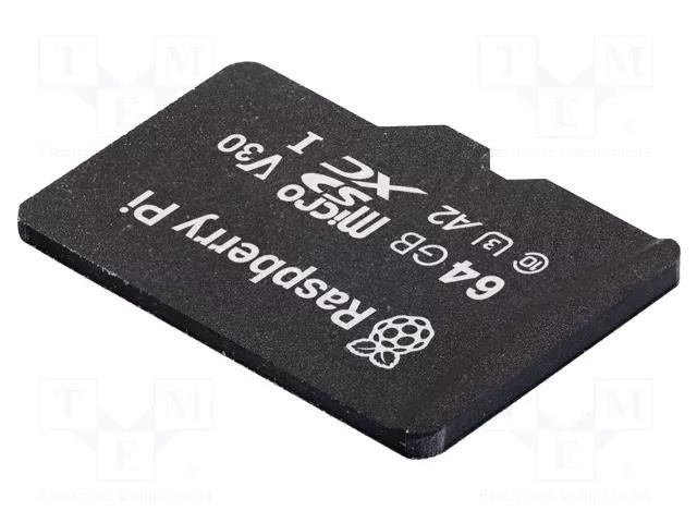 Accessories: microSDcard; Data storage device: microSD RASPBERRY PI SC1629M
