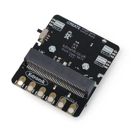 Simply Servo Control Board - 3 channel servo controller - for micro:bit - Kitronik 5673 KTR-21406 6609025156910