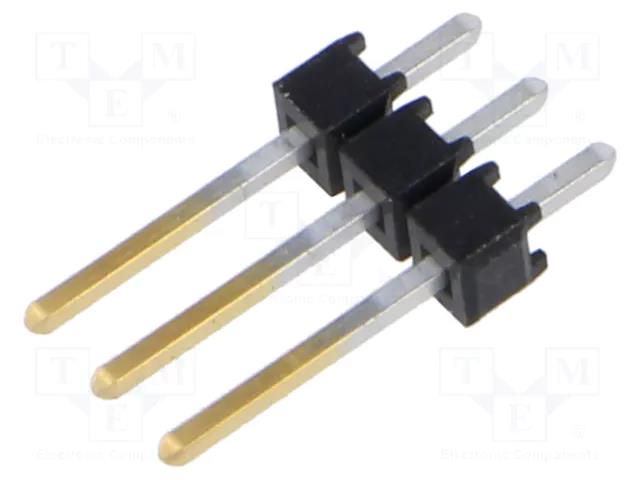 Connector: pin strips; pin header; male; PIN: 3; straight; 2.54mm SAMTEC TSW-103-14-L-S