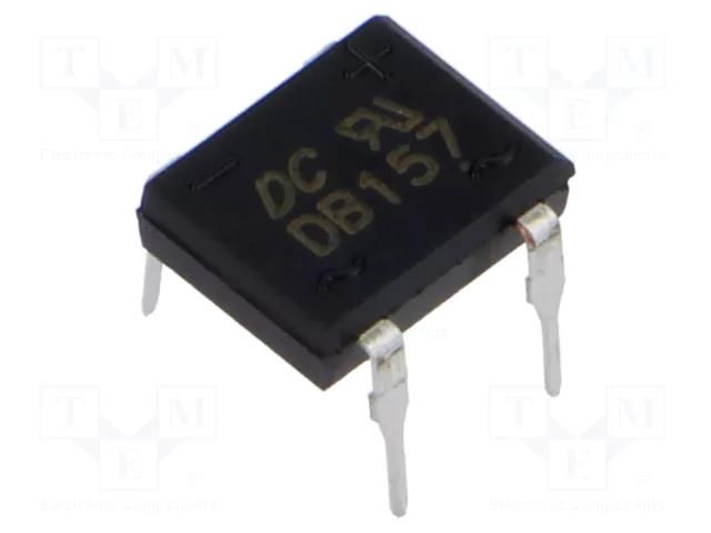 Bridge rectifier: single-phase; 1kV; If: 1.5A; Ifsm: 50A; DB-1; THT DC COMPONENTS DB157-DC