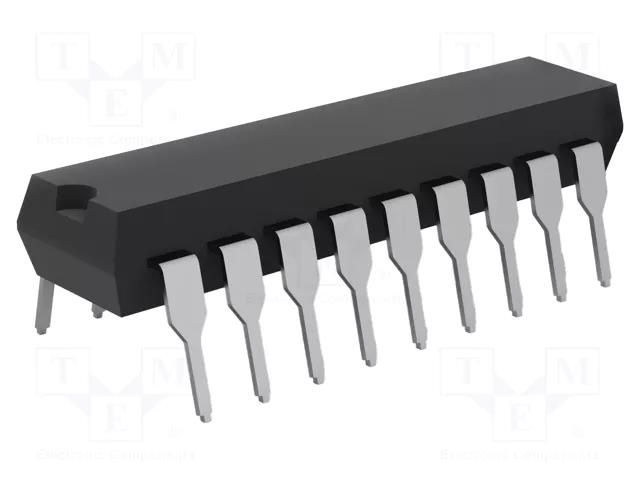 IC: PIC microcontroller; 1.75kB; 4MHz; GPIO,ICSP; 2÷5.5VDC; THT MICROCHIP TECHNOLOGY PIC16F84A-04I/P