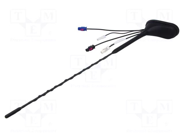 Antenna; SHARK; AM,DAB,FM; Fakra; Len: 0.2m; car top, rear; 12VDC MTA 15-7677840