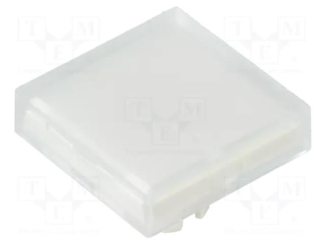 Actuator lens; 22mm; 61; transparent; plastic; Dim: 20x20mm EAO 61-9351.7
