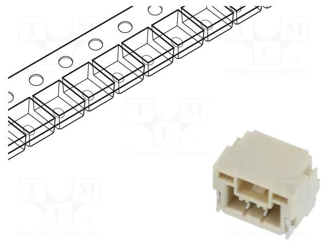 Connector: wire-board; socket; male; 1.25mm; PIN: 2; w/o contacts JOINT TECH A12514WR-S-02P