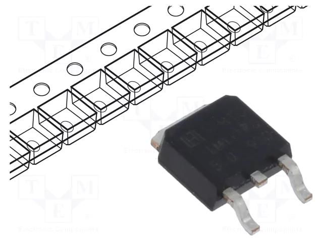 IC: voltage regulator; LDO,fixed; 5V; 1A; TO252; SMD; LM1117; ±0.4% TAEJIN TECHNOLOGY / HTC Korea LM1117RS-5.0-TT