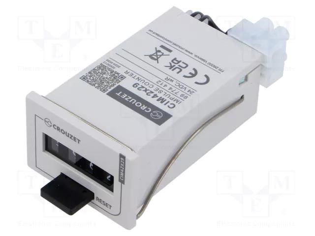 Counter: electromechanical; working time; mechanical indicator CROUZET CROUZET-99793714N