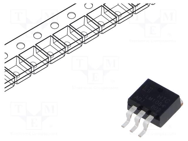 IC: voltage regulator; LDO,adjustable; 5A; TO263-3; SMD; LM1084 TAEJIN TECHNOLOGY / HTC Korea LM1084R-ADJ-TT